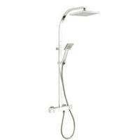 Triton Excellente Rear Fed Chrome Thermostatic Bar Mixer Shower with Diverter
