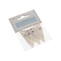 Triangle Fabric Tags Cream