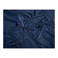 trieste plain peachskin polyester dress fabric navy blue