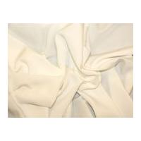 Trieste Plain Peachskin Polyester Dress Fabric Ivory