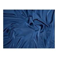 Trieste Plain Peachskin Polyester Dress Fabric Ink Blue