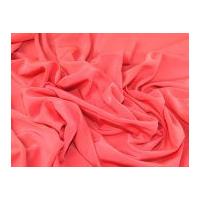 Trieste Plain Peachskin Polyester Dress Fabric Coral