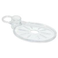 triton shower accessories clear rail mounted soap dish