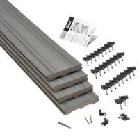 Trex® Chateau Chateau Grey Composite Deck Board (T)24mm (W)140mm (L)2400mm Pack of 4