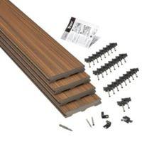 Trex® Torino Brown Composite Deck Board (T)24mm (W)140mm (L)2400mm Pack of 4