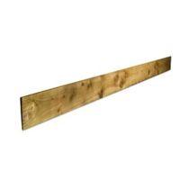 treated timber feather edge fence board l24m w150mm t11mm pack of 6