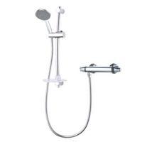 triton caroli rear fed chrome effect thermostatic bar mixer shower