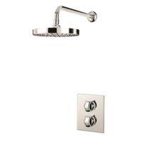 Triton Revere Rear Fed Chrome Effect Thermostatic Dual Control Mixer Shower