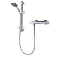 Triton Benito Rear Fed Chrome Effect Thermostatic Bar Mixer Shower