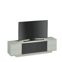 Triskom LCD TV Stand In Platinum Grey And Black Acoustic Fabric