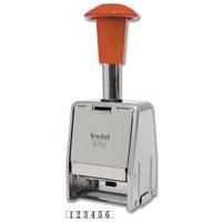 Trodat 5756/M (5.5mm Date Size) Metal Self-Inking Automatic Numbering Stamp (6 Bands 0-9)