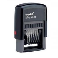 Trodat Printy 4846 (4mm Date Size) Self-Inking Numbering Stamp (6 B&s of 0-9)