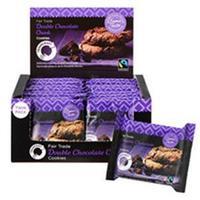 Traidcraft Fairtrade Double Chocolate Chunk Cookies 2 Per Minipack (Pack of 16)