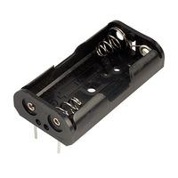 trupower 32 1p battery holder 2x aa pcb pins