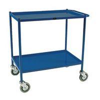 TROLLEY SERVICE TWO TIERS MILD STEEL TRAY SIZE 747x432mm