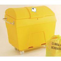 TRUCK - CLINICAL WASTE YELLOW 400 LTR CAP. C/W GRAPHIC SIGN