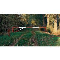 TRAFFIC-LINE SWING BARRIER. INCLUDES TWO CATCH POSTS AND CYLINDER KEY LOCKING
