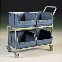 TROLLEY - STORAGE C/W GREY LINBINS