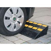 TRAFFIC-LINE KERB RAMP - HEAVY DUTY - 600 x 300 x 100MMH - BLACK WITH YELLOW REFLECTIVE