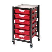 TRAY STORAGE UNIT - 12 TRAY RED A4, 690 x 435 x 620mm