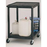 TROLLEY - PLASTIC WITH 2 SHELVES 890x610x880mm