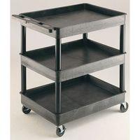 TROLLEY-PLASTIC WITH 3 STORAGE TRAYS 920x640x975mm