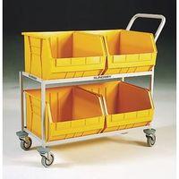 TROLLEY - STORAGE C/W YELLOW LINBINS