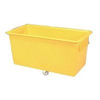 TRUCK CONTAINER INT DIMS: 1200 x 600 x 570MM YELLOW. PLYWOOD BASE