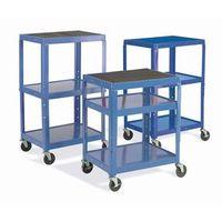 TROLLEY ADJUSTABLE HEIGHT-BLUE H x W x D - 1070 x 460 x 610mm