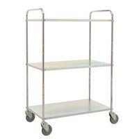 TRAY TROLLEY 3 SHELVES EL.GALV