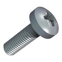 TR Fastenings Metric Pan Head Machine Screws - Pozidriv® M6 16mm -...