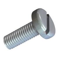 TR Fastenings Metric Pan Head Machine Screws - Slotted M4 50mm - B...