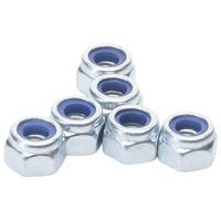 tr fastenings m4 n5st tc1 nylon insert lock nut m4 pack of 100