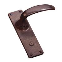 Traditionally Cast Bronze Bathroom Door Handle Set 152 x 41mm