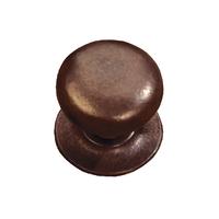 traditionally cast bronze bun style cabinet knob