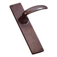 Traditionally Cast Bronze Latch Door Handle Set 215x41mm