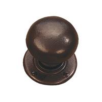 Traditionally Cast Bronze Bun Style Door Knobs