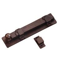 Traditionally Cast Bronze Door Bolt with Keep