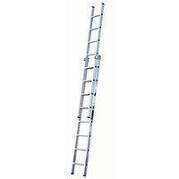 trade 200 extension ladder 2 section 250m closed height