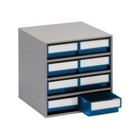 Treston 0840-6 Storage Cabinet 8 Blue 400mm Deep Drawers