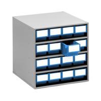 treston 1640 6 storage cabinet 16 blue 400mm deep drawers