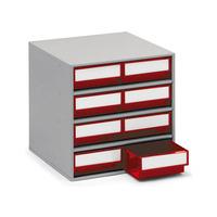 treston 0830 5 storage cabinet 8 red drawers