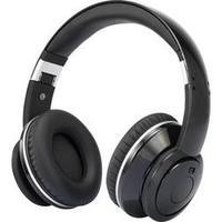 Travel Headphone Renkforce HP02 Over-the-ear Foldable, Headset, Noise cancelling Black