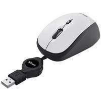 trust yvi retractable optical mouse white