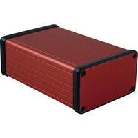 treaded casing 120 x 78 x 43 aluminium red hammond electronics 1455k12 ...