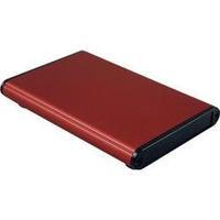 treaded casing 100 x 70 x 12 aluminium red hammond electronics 1455a10 ...