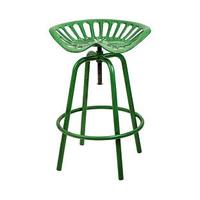 Tractor Seat Stool, Green, Iron/Steel