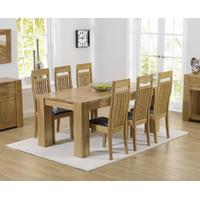 Trent 180cm Oak Dining Table with Marino Chairs