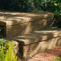 Traditional Stonewood Paving Edging Antique Brown (L)250mm (H)250mm (T)40mm