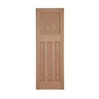 traditional panelled oak veneer internal unglazed door h1981mm w838mm